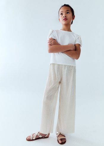 Straight leg trousers