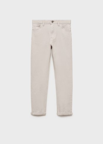 Straight Cut Cotton Jeans