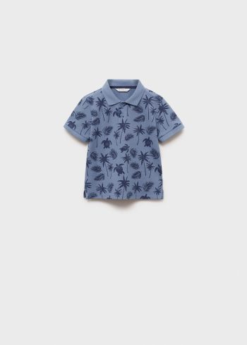 Patterned Cotton Polo Shirt