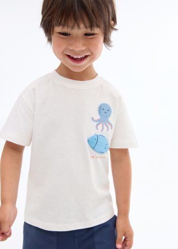 Shirt with embossed design