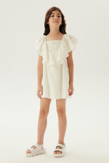 Tyess Bg Store Girl's White Dress