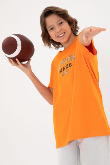 U.S. Polo Assn. Boys' Orange Crew Neck T-Shirt 50295397-vr051