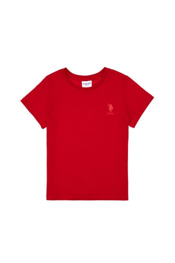 U.S. Polo Assn. Boys' Red Basic Crew Neck T-Shirt 50306502-vr030