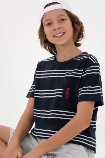 U.S. Polo Assn. Boys Navy Basic T-Shirt 50295562-VR033