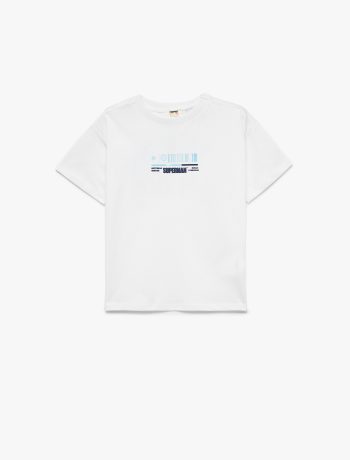 Boys' Cotton Short Sleeve Printed Crew Neck T-Shirt