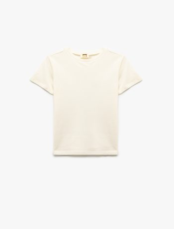Boys' Cotton Short-Sleeve Crew Neck Basic T-Shirt