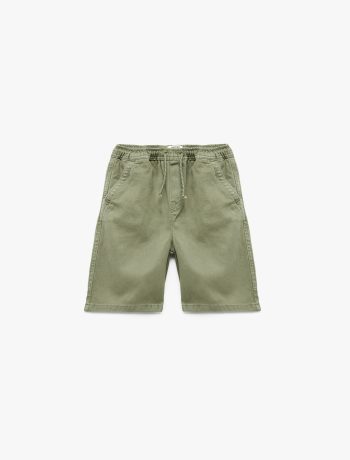 Boys' Cotton Pocket Detail Elastic Waist Drawstring Chino Shorts