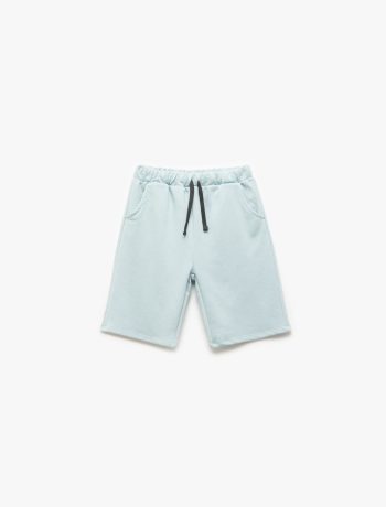 Boys' Cotton Side Pocket Drawstring Basic Shorts