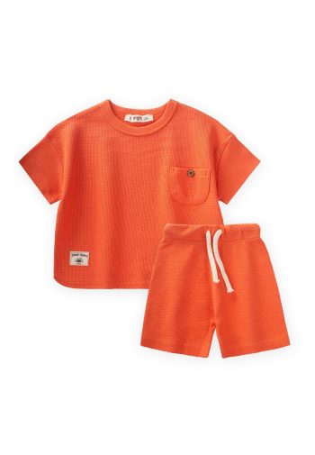 Orange Wide Cut Waffle Set for Ages 1-5