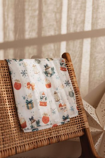 Snow Globe Muslin Cloth