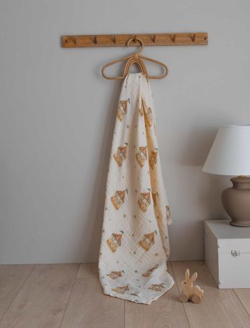 BABYBEK Carousel Organic Muslin Blanket