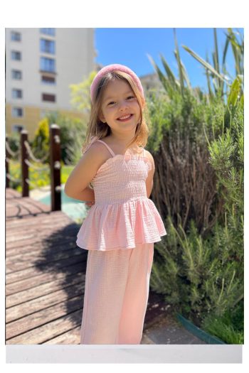 My Kids Wear Ruffled Detail Girl's Set