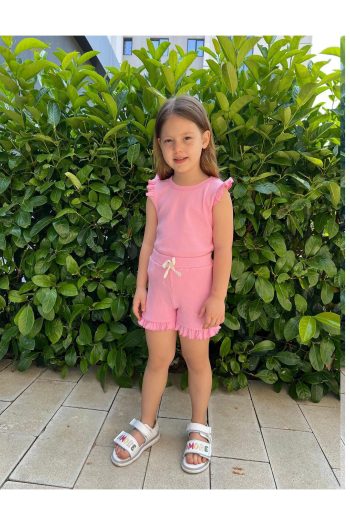 My Kids Wear Ruffled Girl's Shorts Set