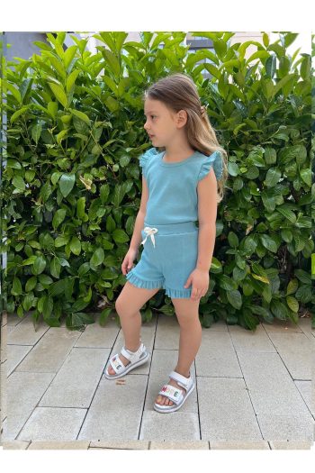My Kids Wear Ruffled Girl's Short Set