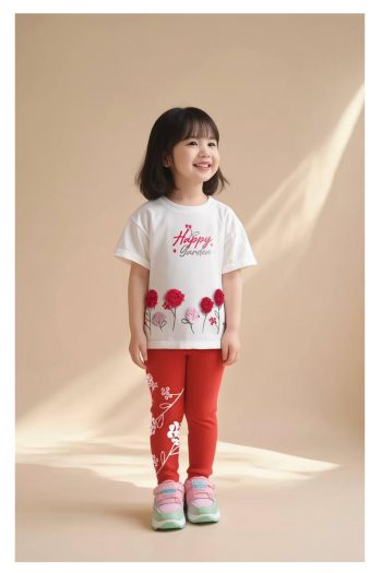 My Kids Wear Colorful Patterned Children’s Top and Bottom Set
