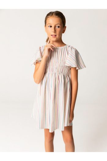SheShe Striped Loose Fit Girls' Dress