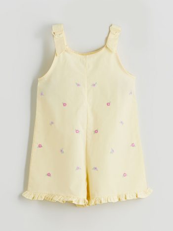 LCW Kids Floral Embroidery Sari Strap Baby Girl Jumper