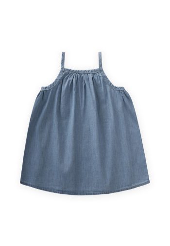 Dress with Hanger for Ages 1-7 in Blue