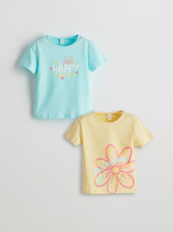 LCW Kids                                             Sari Printed Jersey Girls T-Shirt Set of 2