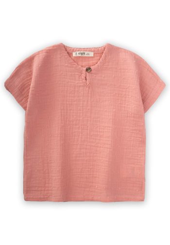 Dokulu Organic Muslin T-Shirt 2-8 Years Old Dusty Pink