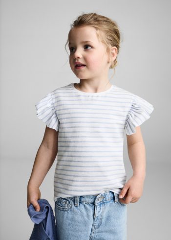 100% Striped Cotton T-Shirt