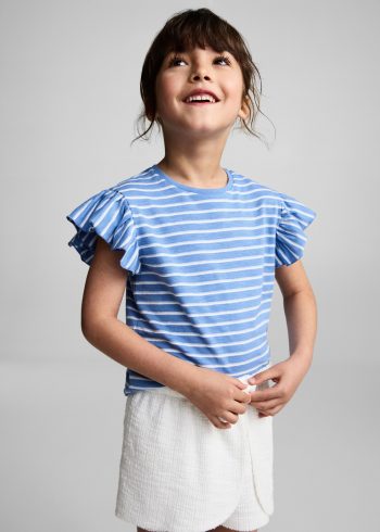 100% Striped Cotton T-Shirt