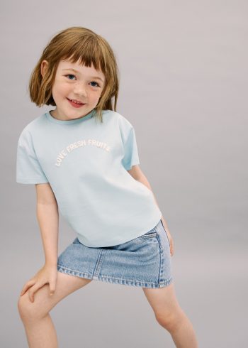 Short-Sleeved Patterned T-Shirt
