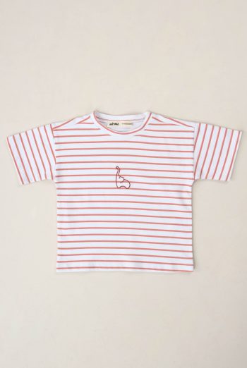 Striped T-shirt Salmon