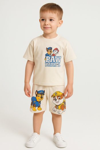 Soft Kids Summer Paw Patrol Printed Unisex Children's Clothing Set