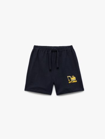 Printed Cotton Drawstring Shorts for Baby Boys