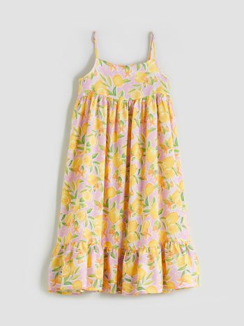 LCW Kids Pink Square Collar Girls Dress