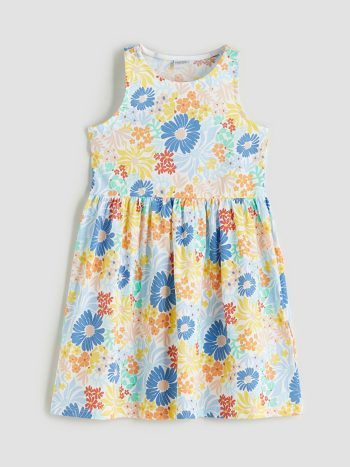 LCW Kids                                                                                             Off-White Floral Print Girl's Dress