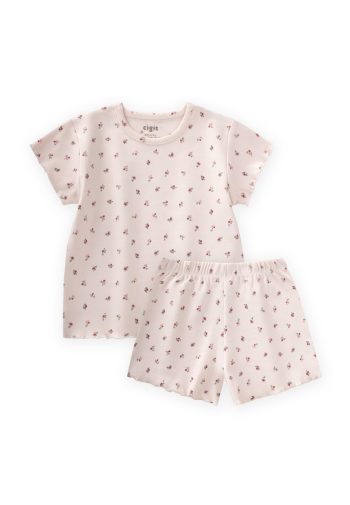 Patterned Shorts Set 1-7 Years Cream