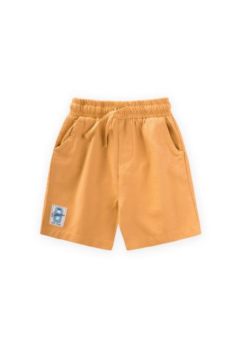 Detailed Flannel Capri for Ages 1-7 in Mustard Yellow