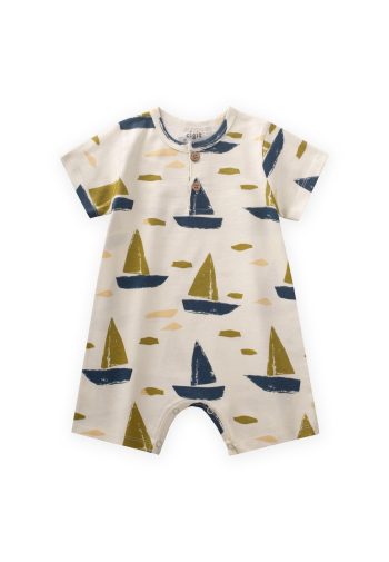Patterned Jumpsuit 0-4 Years Ecru