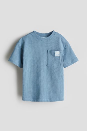 Cotton and Jacquard Jersey T-Shirt