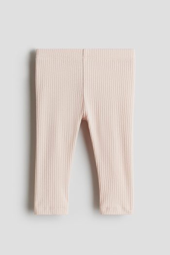 Ribbed and Cotton Leggings
