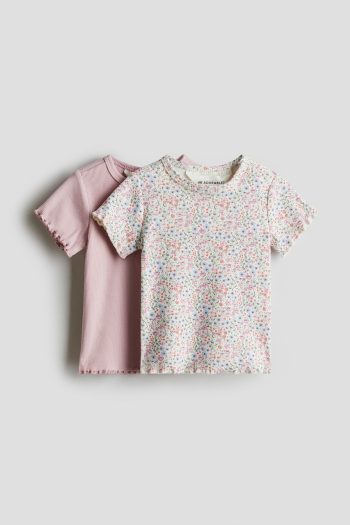 Cotton Top with Rib Details