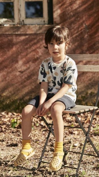 Cactus Print T-Shirt Set 2-8 Years Ecru