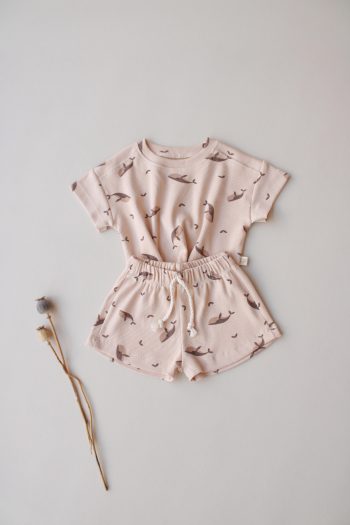 Balina Print Ribbed Set with Shorts