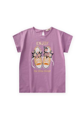 Printed T-Shirt 8-12 Years Lilac