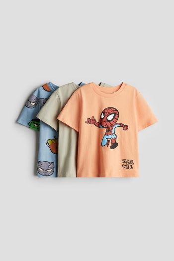 3-Piece Printed T-Shirt