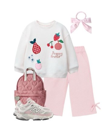 Laci'el Paris Fruit Embroidered Laurel Set - Pink