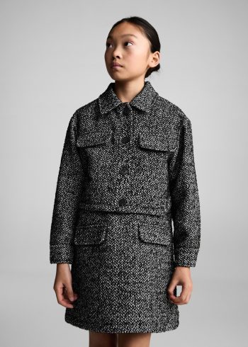 HERRINGBONE SHORT JACKET