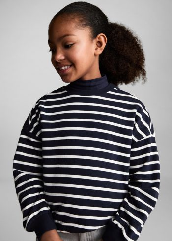 STRIPED COTTON SWEATSHIRT