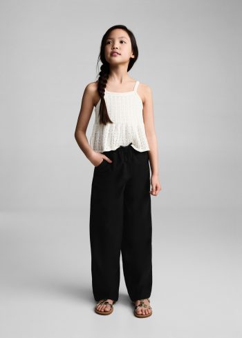 COTTON-LINEN BLEND PANTS