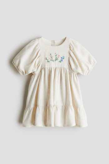 Dress with Keten Blend
