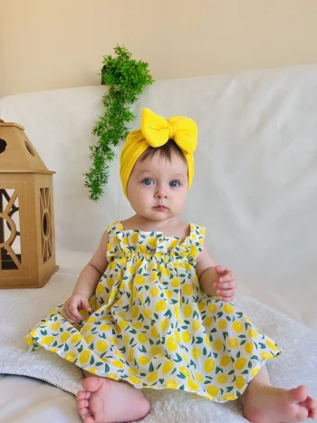 Lime Patterned Promotional Dress