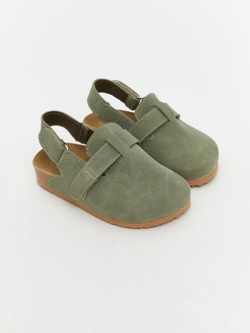 LCW STEPS  Haki Suede Look Baby Boy Home Slippers