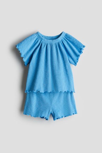 2 PIECES RIBBED JERSEY SET